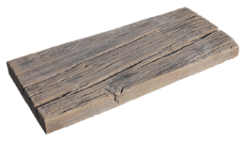 Versteinertes Holz - Gartenplatte aus Spezialbeton