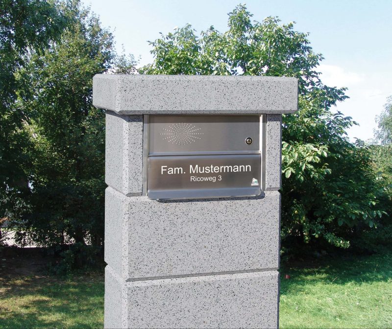 Einbaubriefkasten Edelstahl