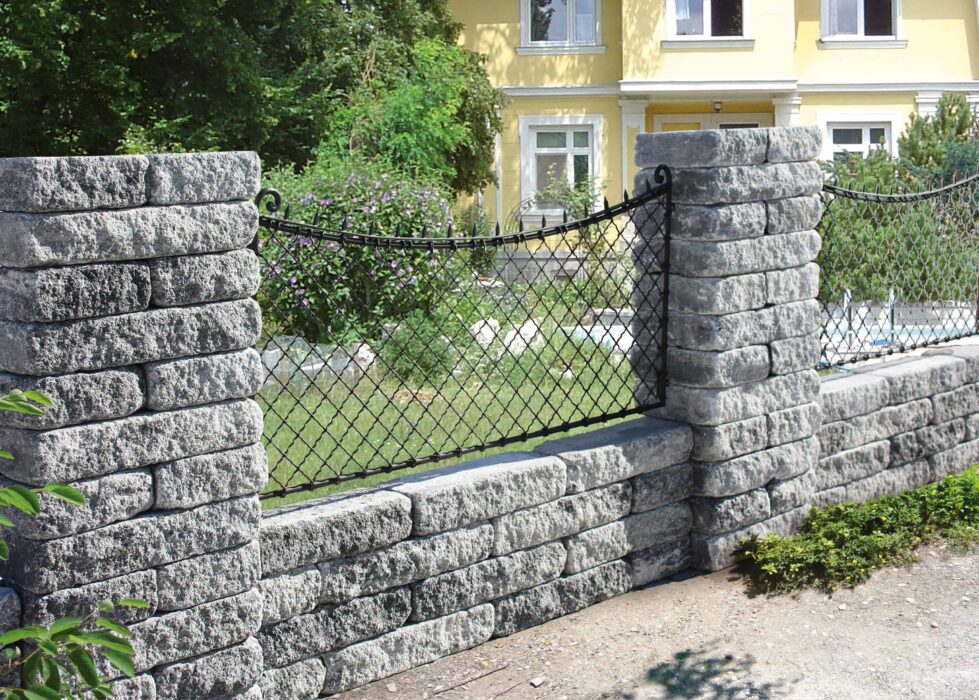 Granit Zaunstein Mauerstein Häusler
