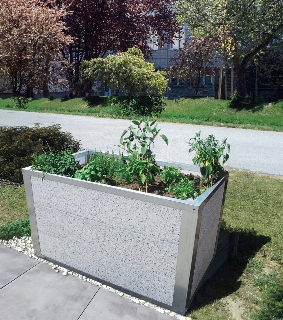Hochbeet Modern | Hochbeet aus Steinplatten | Häusler